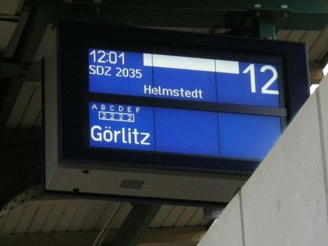 Anzeigetafel.