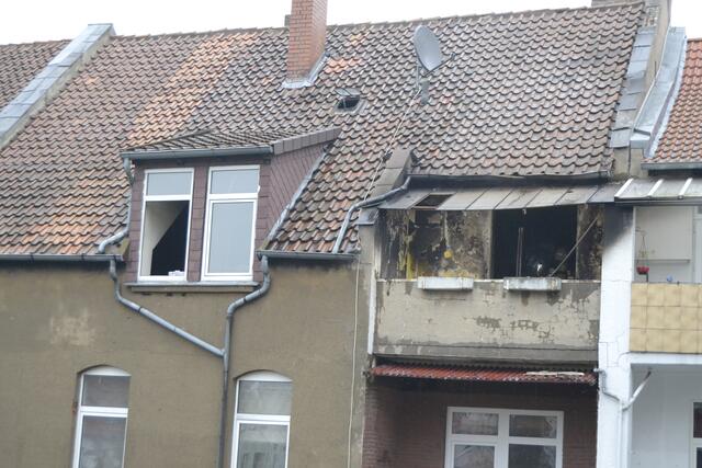Die Dachgeschoßwohnung wurde durch das Feuer zerstört
