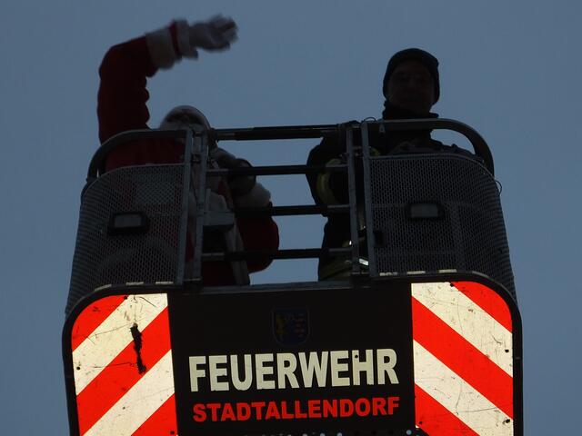 Der Nikolaus im "Anflug"
