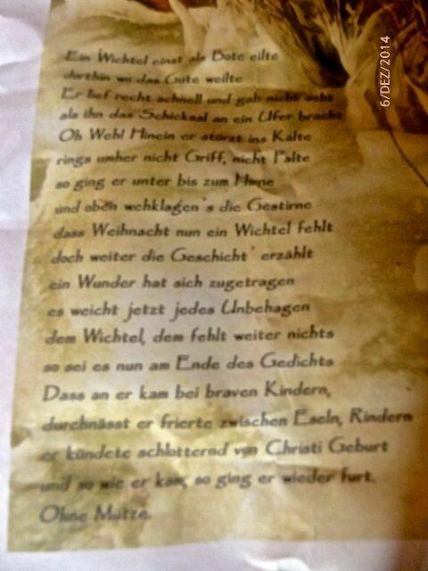 Ein Wichelgedicht - passt genau!!!