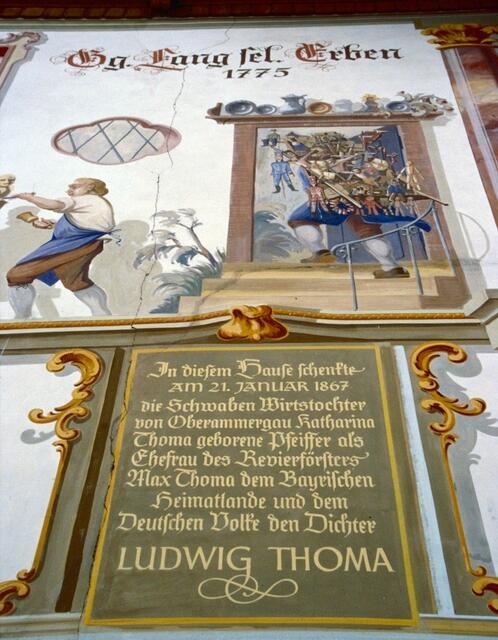 Das Geburtshaus des bayerischen Heimatdichters Ludwig Thoma