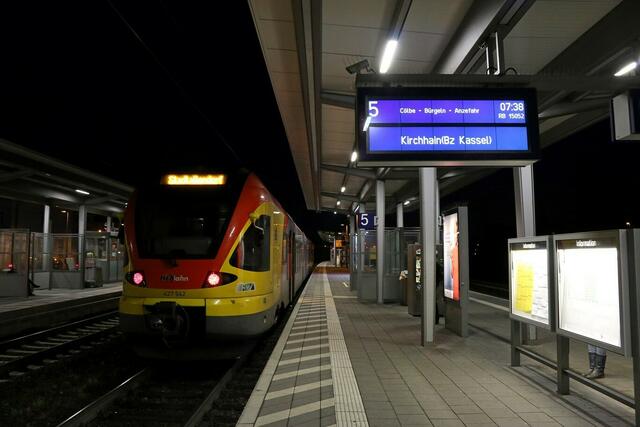 Zug nach Stadtallendorf in Marburg