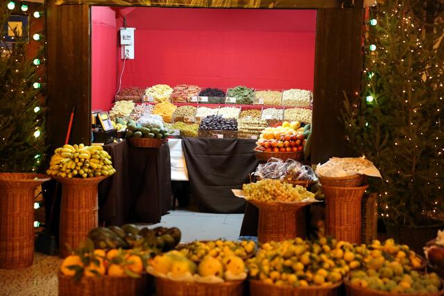 Ein Obst-Stand.