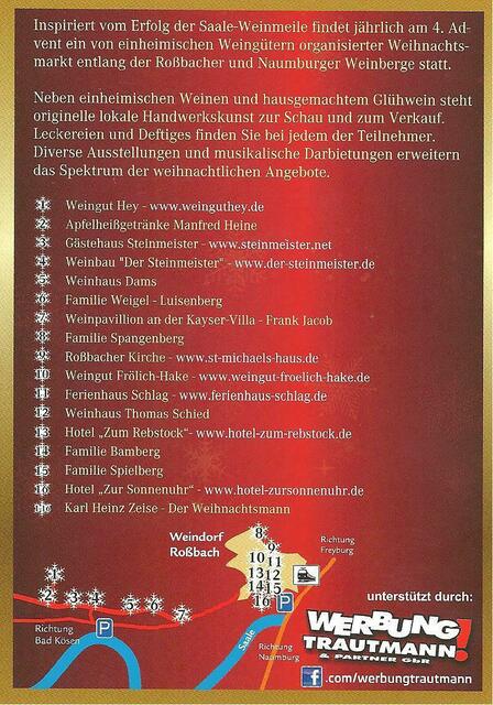 Advent in den Weinbergen - Eröffnung am 20.12.2014 !