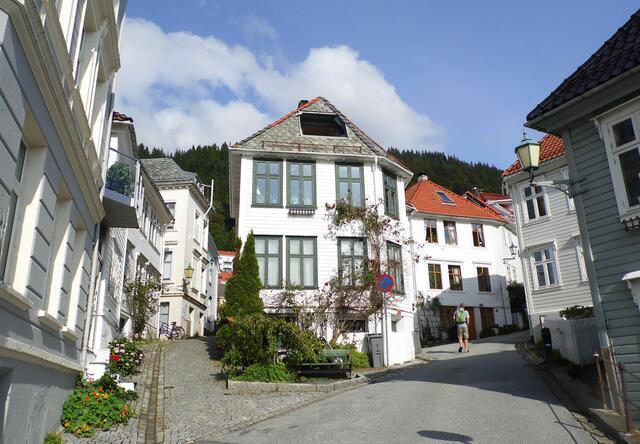 Das Viertel schmiegt sich idyllisch an den Hang an.