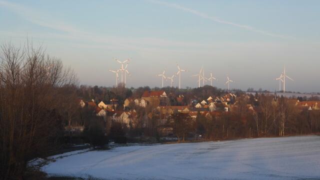 Rositz im Winter