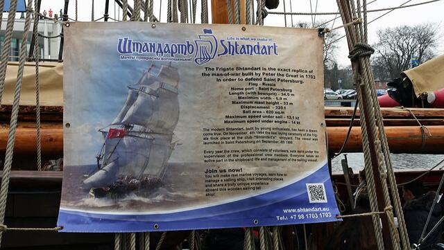 Die Kiellegung der neuen „Shtandart“ war im November 1994, der Stapellauf erfolgte 1999. Ihr Bau erfolgte in der Größe des historischen Schiffes. Foto: Helmut Kuzina