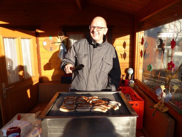 Hier grillt der Chef persönlich