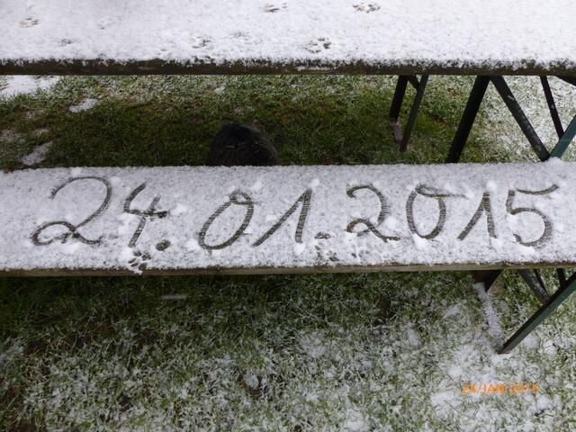 Heute hat es das erste Mal im Jahr geschneit