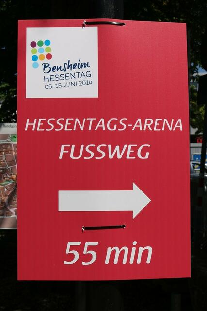 Hessentag der langen Wege - zur Hessentagsarena ist es wirklich weit.