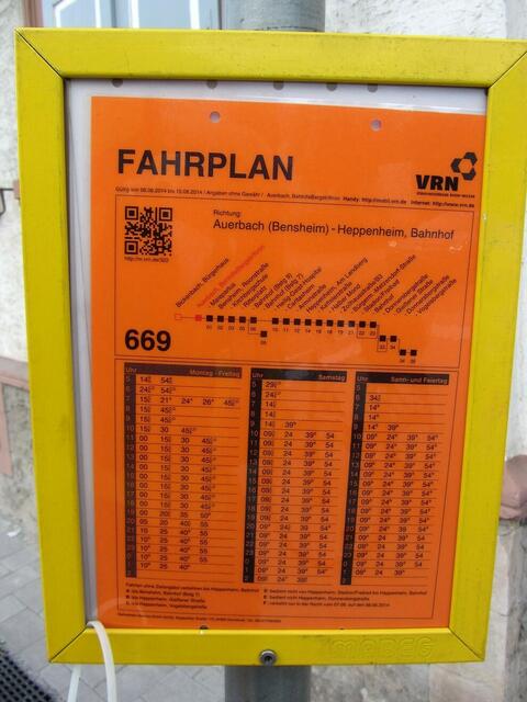 Bus-Ersatzfahrplan