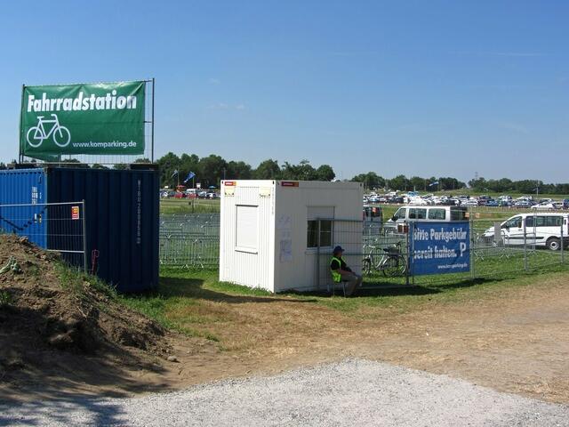 bewachter Fahrradparkplatz