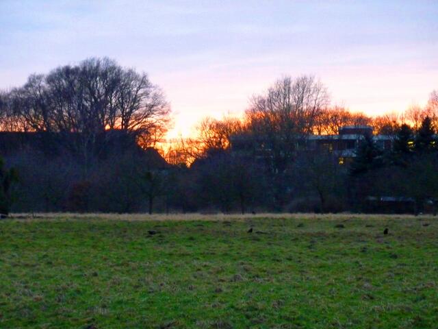 Nur kurze Zeit stand der Horizont in Flammen.