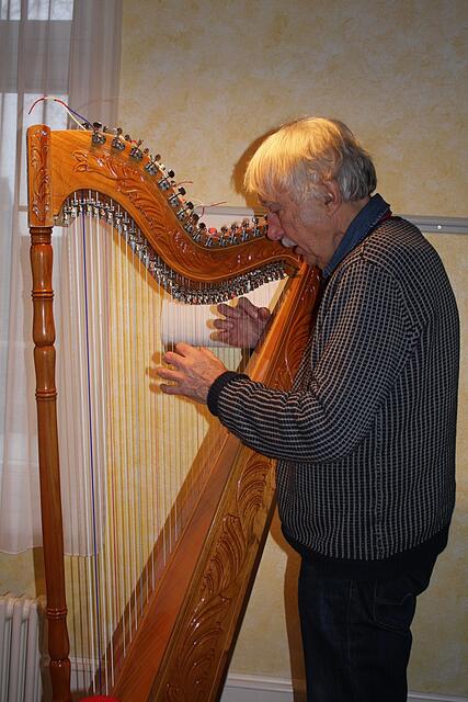 Der Harfenspieler Eckhard Willkesmann