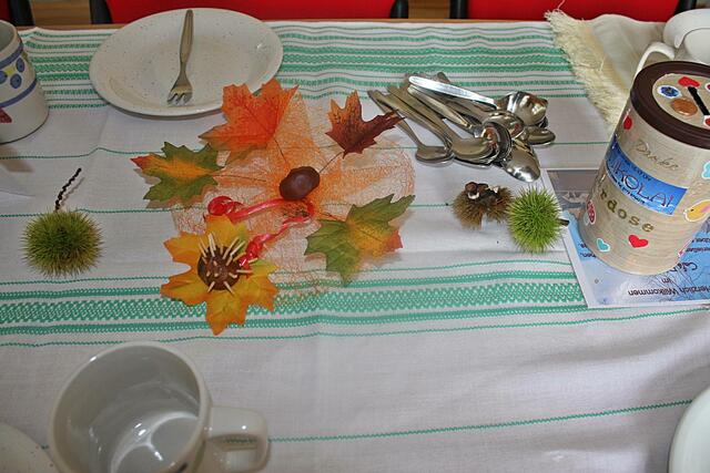 herbstliche Tischdekoration
