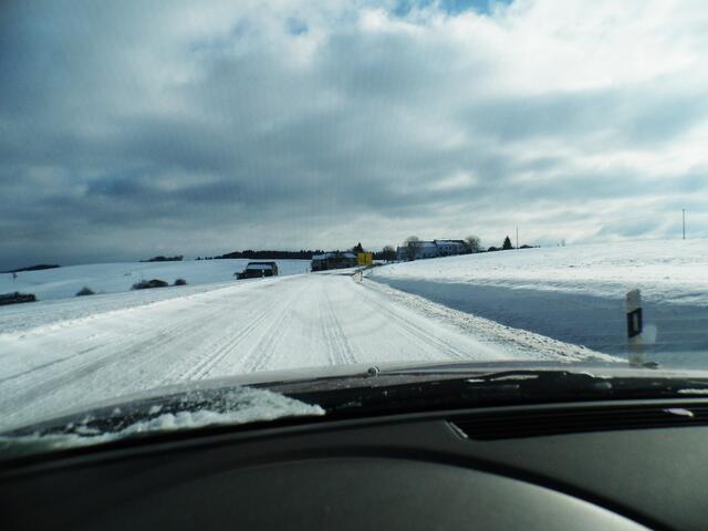 Herrlich drauf zu fahren, auf 'ner geschlossenen Schneedecke