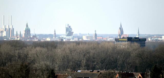 Von hier hat man einen guten Blick auf die Stadt