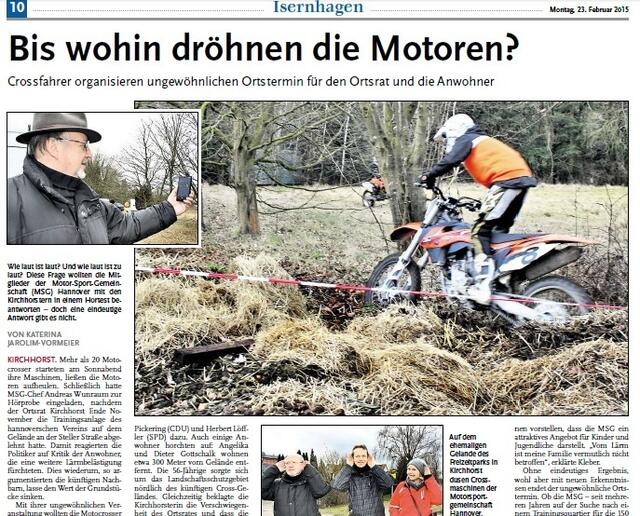 Nordhannoversche Zeitung 23.02.15