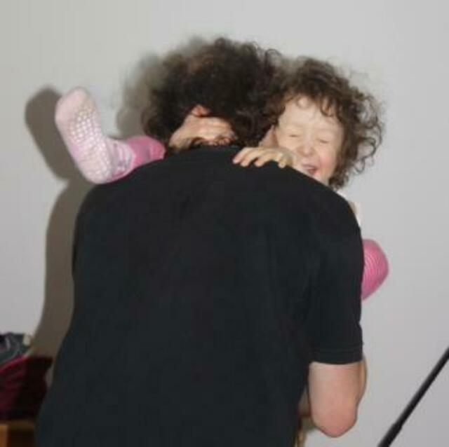 Louisa hat "Spaß beim Sport" mit Papa