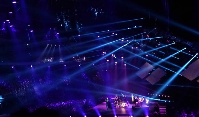 Die Lichtshow ist wieder extraklasse.