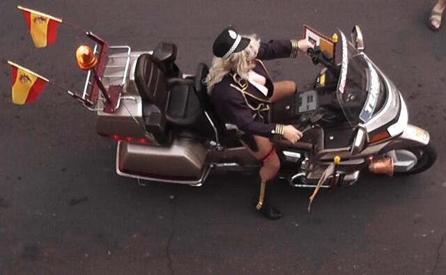 Spanischer Easy-Rider mit Strumpfband