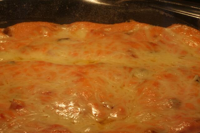 ... für 20 Min. in den vorgeheizten Backofen ...