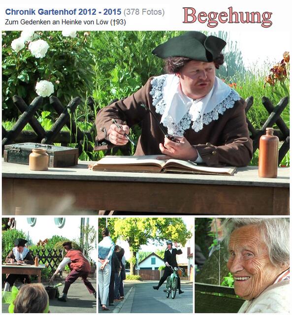Historische Begehung im Rosendorf Steinfurth im Mai 2014