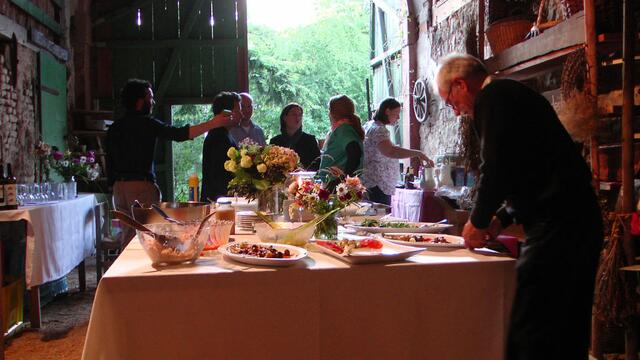 Buffet vom örtlichen Metzger