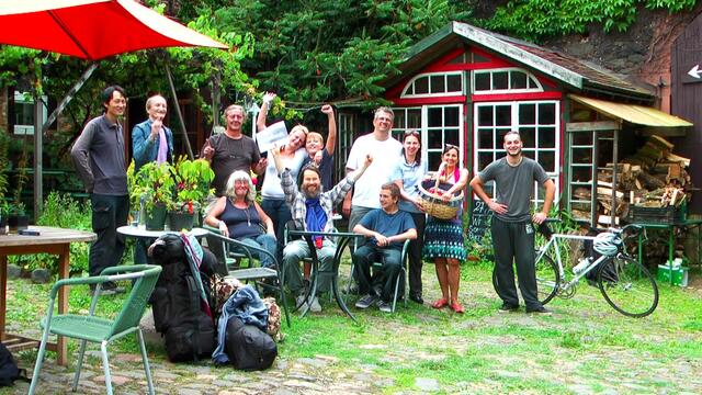 Gäste und Freunde auf dem Steinfurther Gartenhof im August 2013