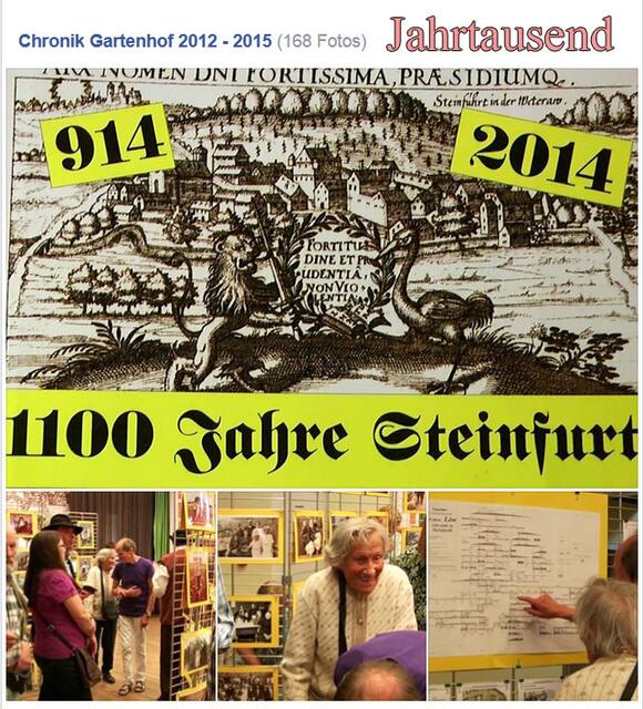 1100 Jahre gibt es das Rosendorf Steinfurth schon ...