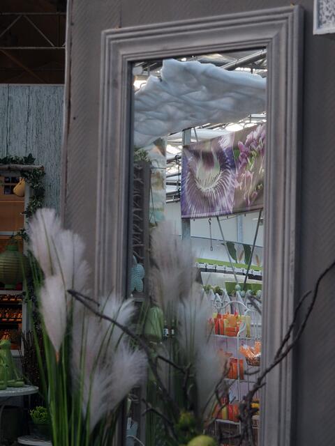 in den Spiegel geschaut