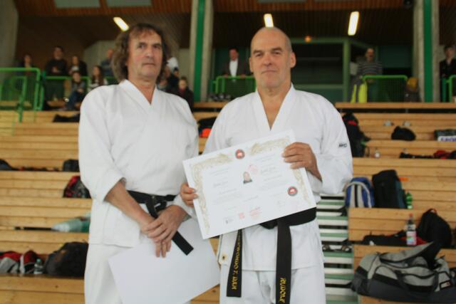 Wilfried S. und Rudi Thim 8. Dan Taekwon-Do
