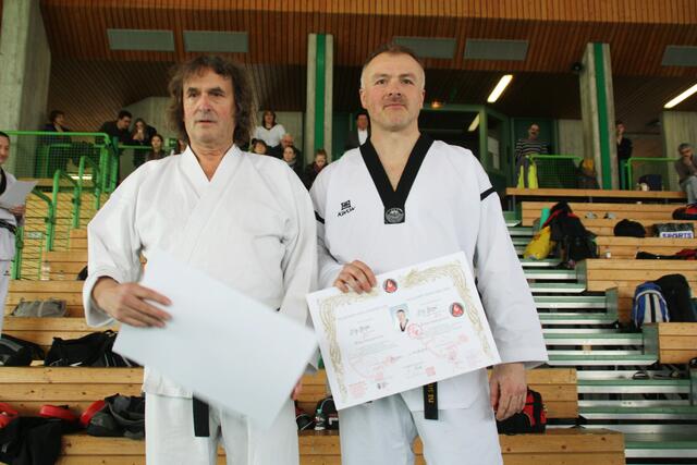 Wilfried S. und Fritz Kinzel 7. Dan Allkampf-Jitsu