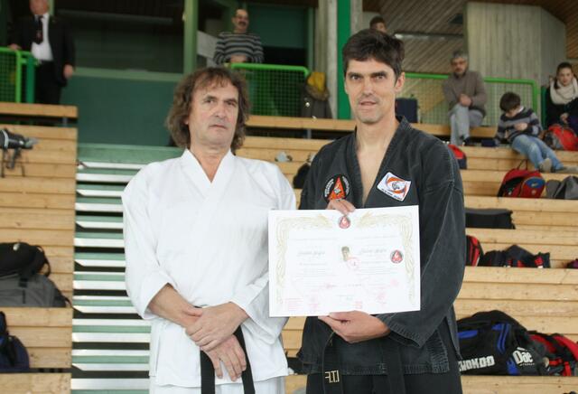 Wilfried S. und Adalbert Wagner 7. Dan Allkampf-Jitsu