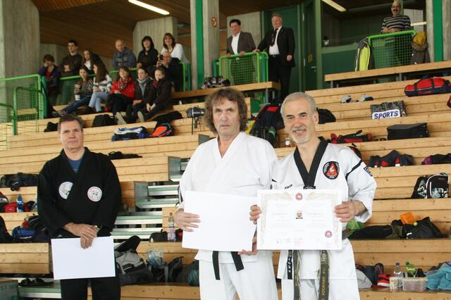 Norbert P., Wilfried S. und Ali Kocaman 8. Dan Taekwon-Do