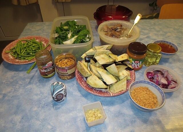 Die Zutaten für Kare Kare