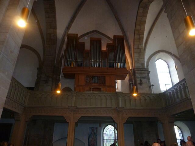 Ein Blick auf die schöne Orgel.