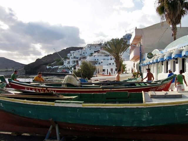 Fischerboote in Las Playitas
