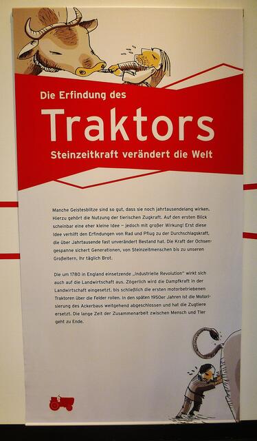 »Die Erfindung des Traktors – Steinzeitkraft verändert die Welt« (vom 27.3. bis 1.11.2015) in der Arche Nebra !
