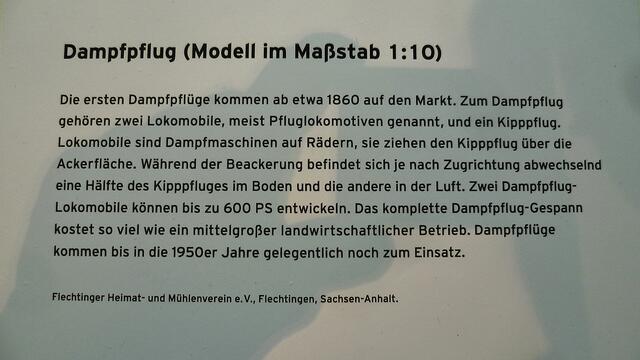 »Die Erfindung des Traktors – Steinzeitkraft verändert die Welt« (vom 27.3. bis 1.11.2015) in der Arche Nebra !