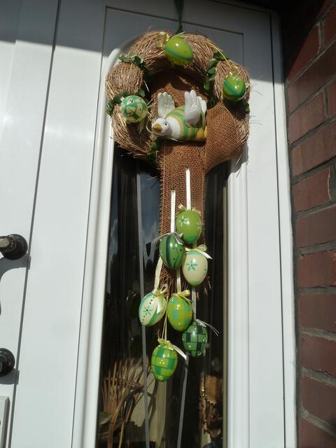 Türschmuck zu Ostern.