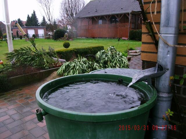 ... nichts als Regen.