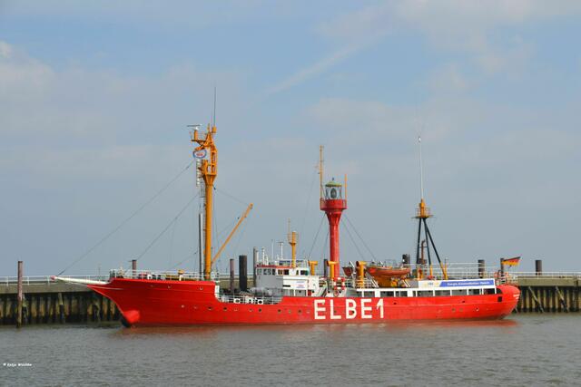 Das Feuerschiff Elbe 1 im Hafen von Cuxhaven war früher ein Seezeichen in der Elbmündung (Foto: Katja Woidtke)
