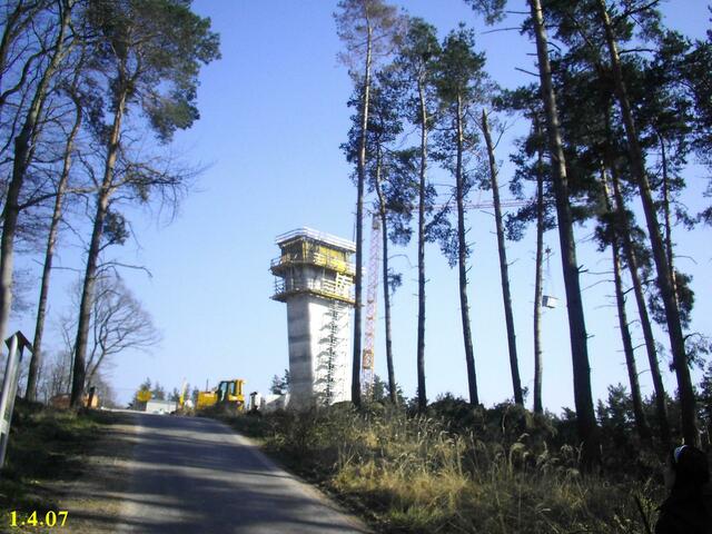 Der Aussichtsturm am 1.4.2007 !