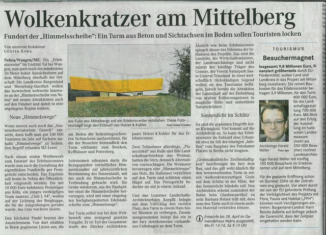 Presseartikel zur Himmelsscheibe !