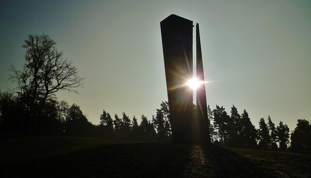 Sonnenaufgang in der Sichtachse !