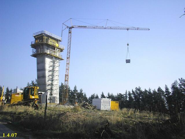 Der Aussichtsturm am 1.4.2007 !