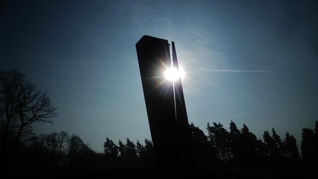 Sonnenaufgang in der Sichtachse !