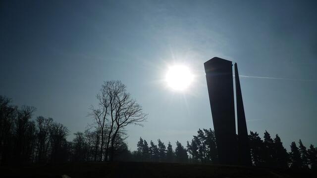 Sonnenaufgang in der Sichtachse !
