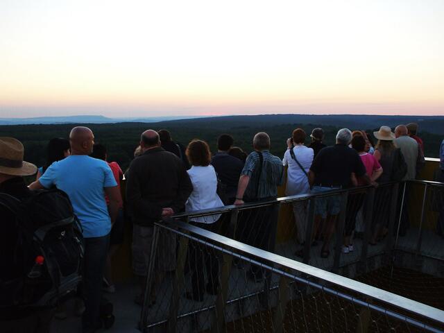 Sommersonnenwende an 26.6.2010  - Sonnenuntergang hinter dem Brocken !